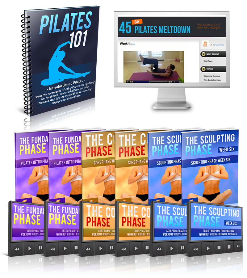 45 Day Pilates Melt Down By Sylvia Favela - eBook PDF Program