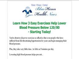 High Blood Pressure Exercise Program By Blue Heron Health News - eBook PDF Program